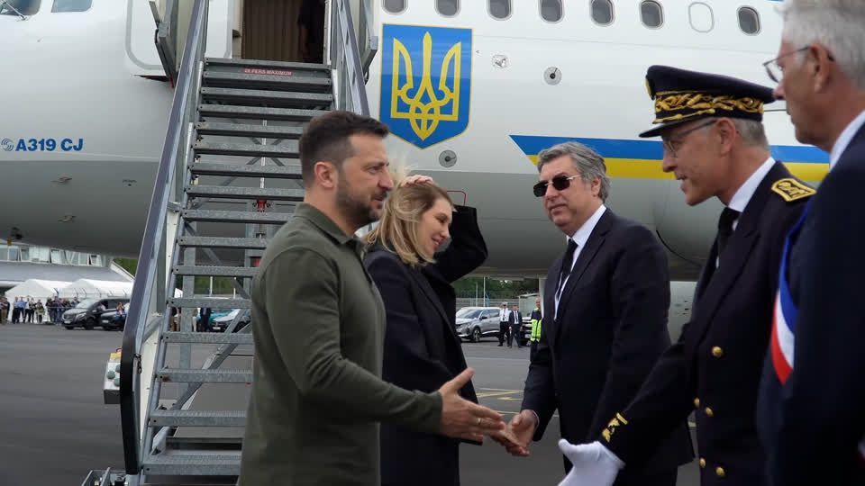 Ukraine's Zelenskiy arrives in Normandy to commemorate D-Day's 80th anniversary