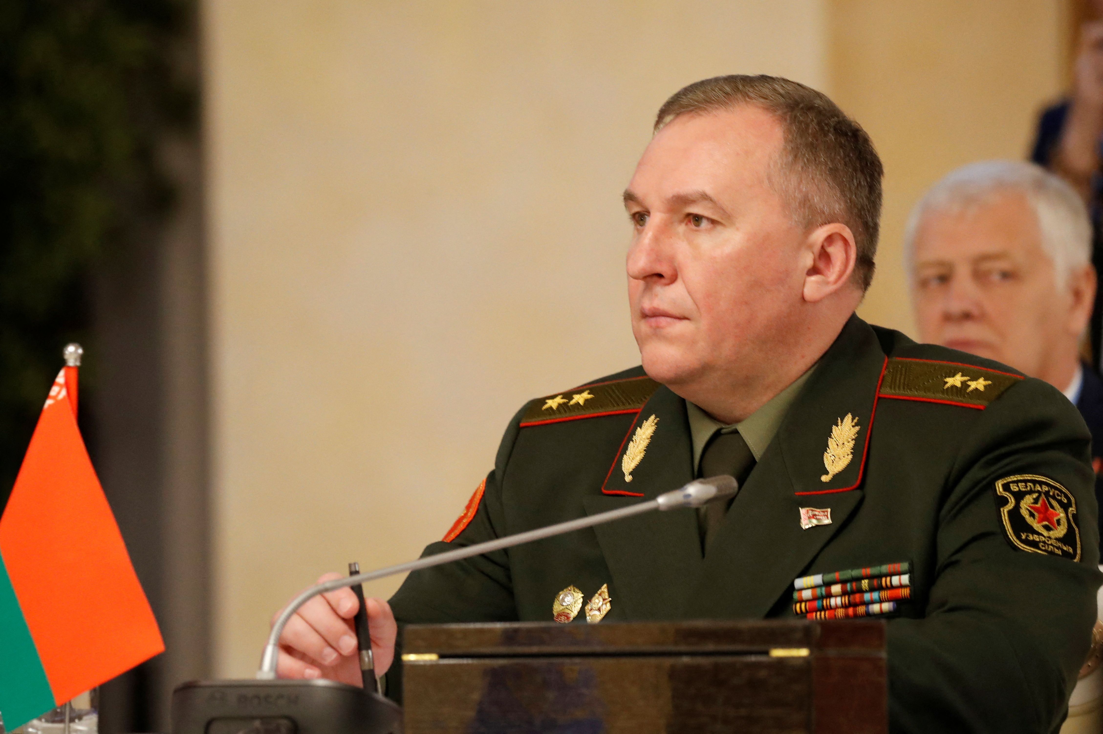 Ministro da Defesa de Belarus Viktor Khrenin