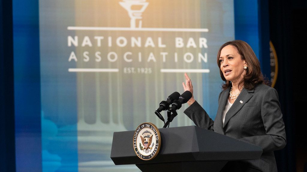 A vice-presidente dos Estados Unidos, Kamala Harris