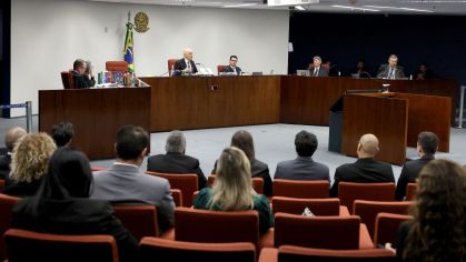 Sessão da primeira turma do Supremo Tribunal Federal (STF), em Brasília, 21 de maio de 2024