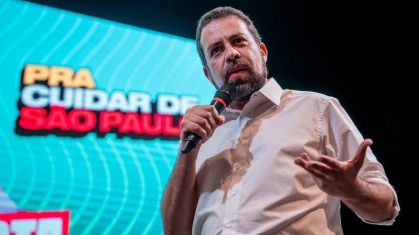 O deputado federal Guilherme Boulos (PSOL), pré-candidato a prefeito de São Paulo