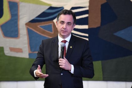 Presidente do Senado Federal, senador Rodrigo Pacheco (PSD-MG), recebe a visita de estudantes de Direito da PUC de Minas Gerais