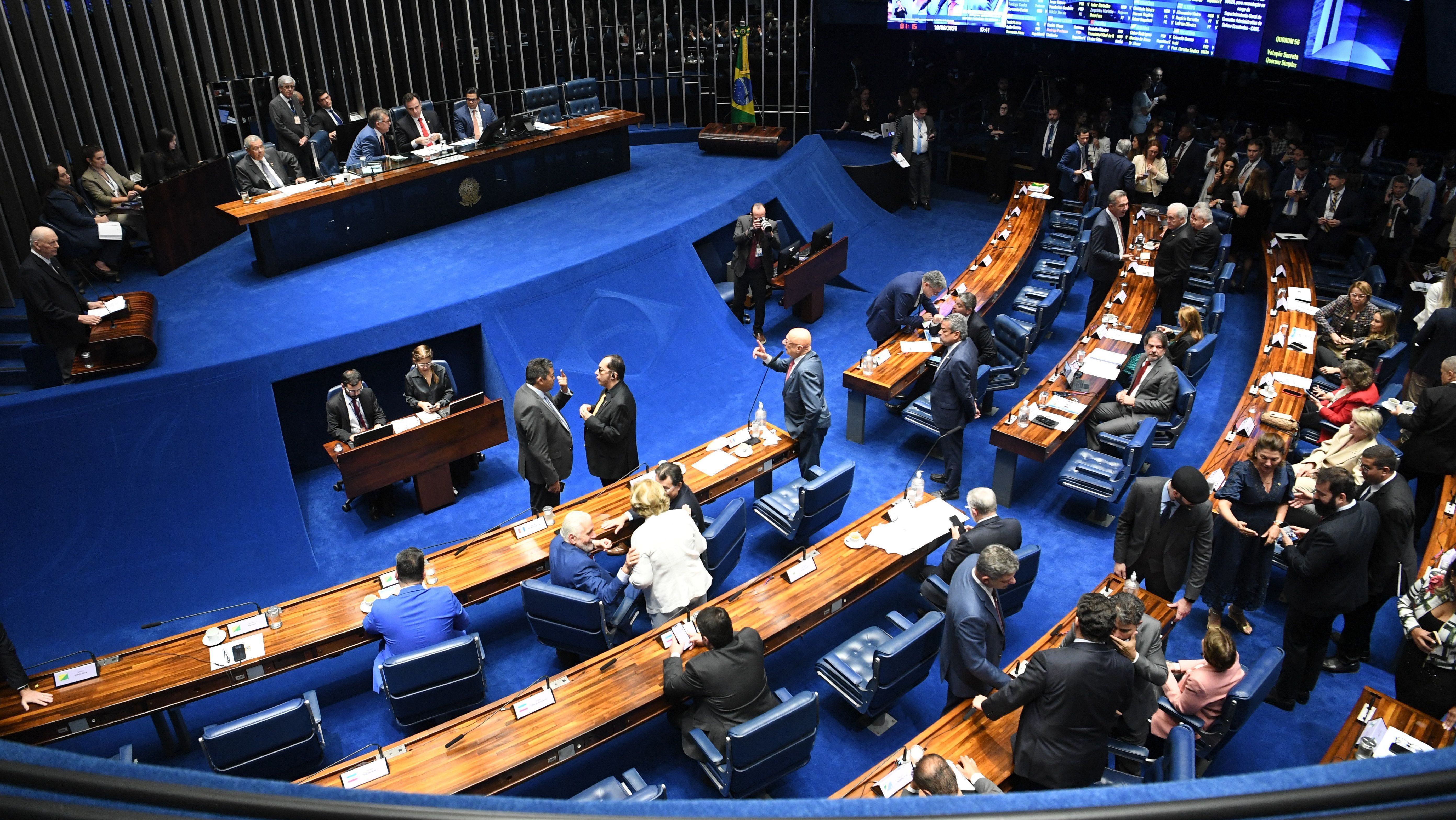 Plenário do Senado Federal, em Brasília, 19 de junho de 2024