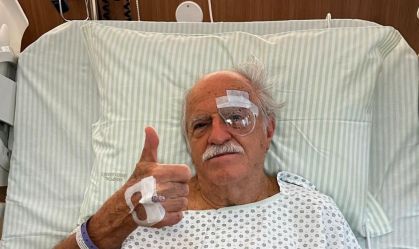 Ary Fontoura passa por cirurgia em São Paulo e brinca: "Olhos muito mais lindos"