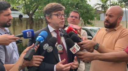 O delegado Marcos Buss, responsável pelas investigações do caso do empresário morto após comer brigadeirão envenenado