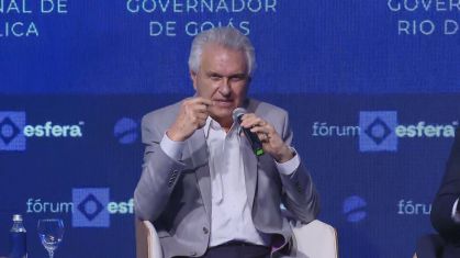 O governador de Goiás, Ronaldo Caiado (União), em evento do Esfera em Guarujá (SP)