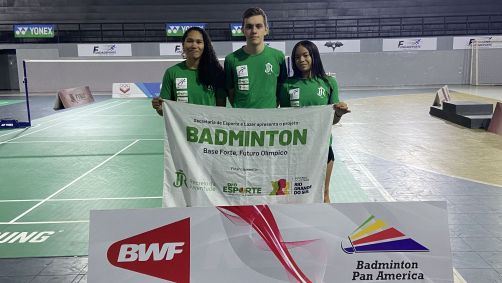 Representantes brasileiros no torneio "Venezuela Open" de badminton
