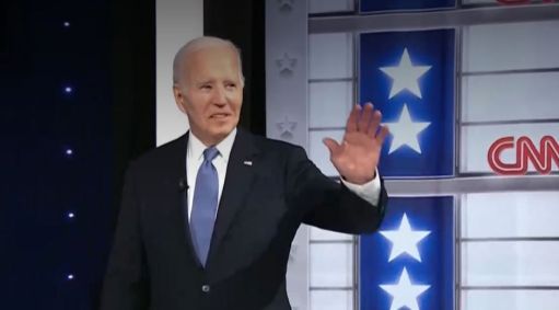 Joe Biden durante debate da CNN