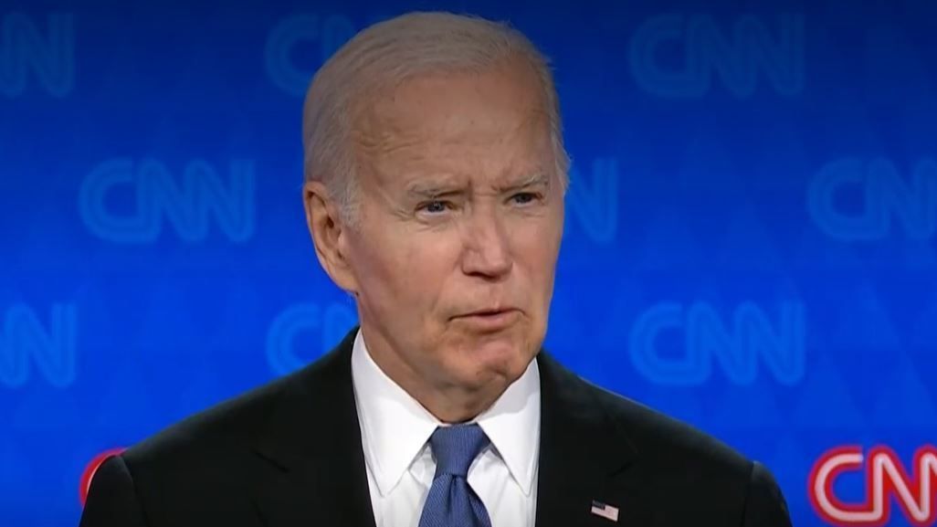 Joe Biden durante debate da CNN