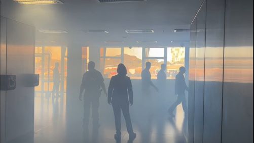 Simulado de incêndio no prédio do Congresso Nacional, em Brasília