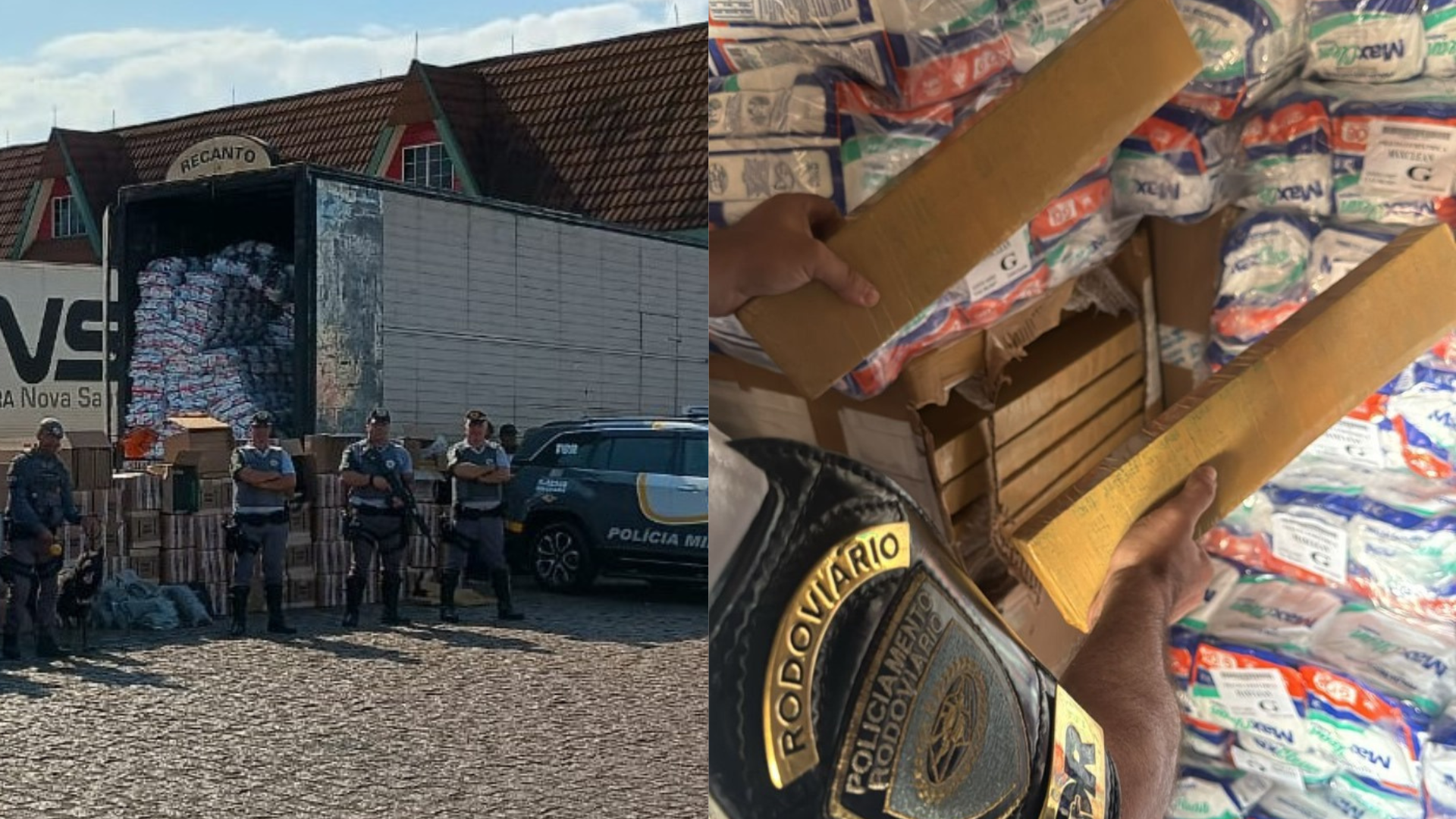 Prisão de uma tonelada de maconha no interior de SP