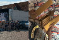 Polícia apreende uma tonelada de maconha em caminhão de fraldas no interior de SP