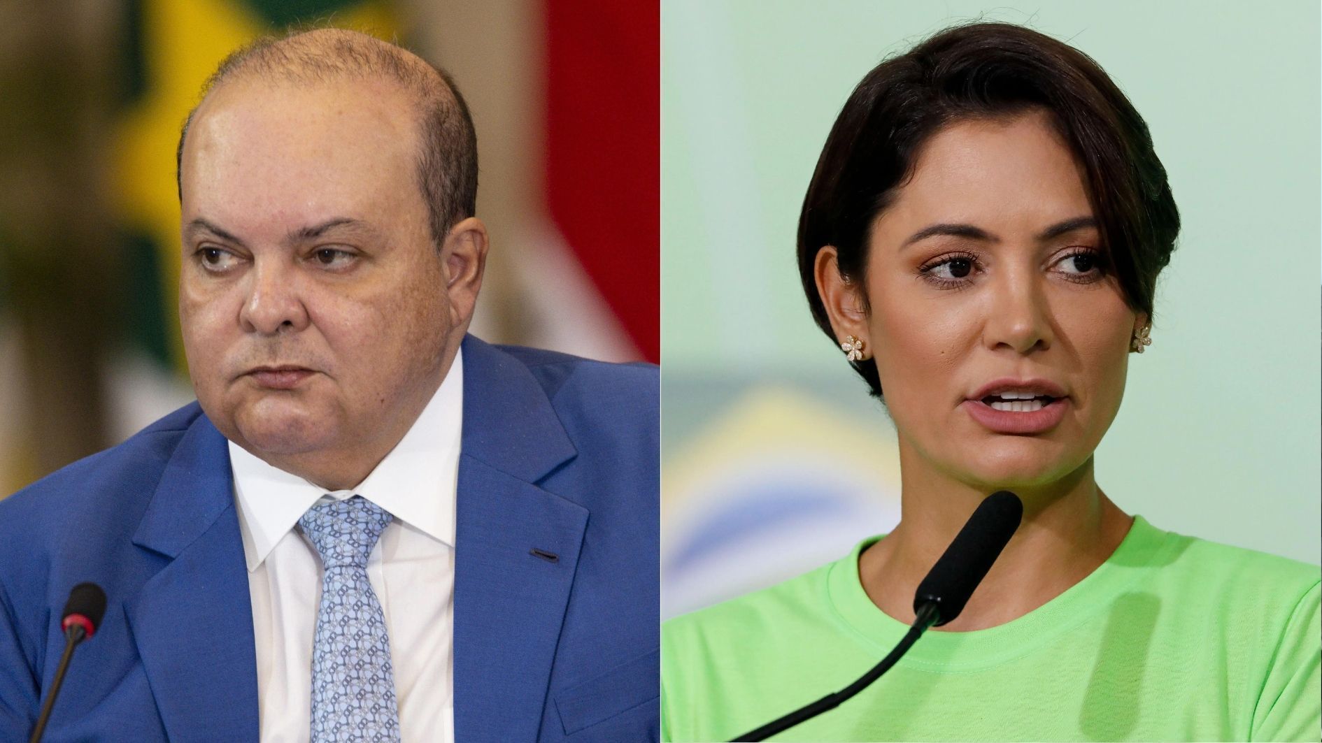 Ibaneis Rocha e Michelle Bolsonaro