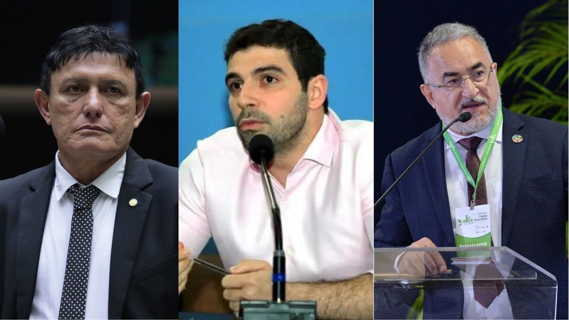Éder Mauro, Igor Normando e Edmilson Rodrigues