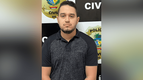 João Paulo Ferreira de Castro no momento da prisão acusado dos crimes de importunação sexual e estupro contra quatro mulheres