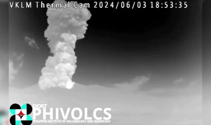 Vulcão nas Filipinas entra em erupção e forma coluna de cinzas de quase 5 quilômetros
