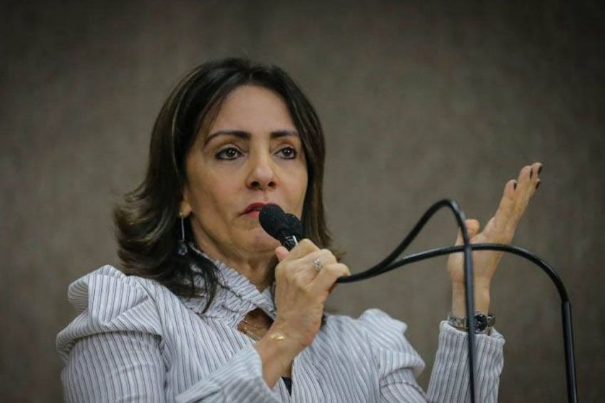 A candidata à Prefeitura de Aracaju Emília Corrêa (PL) / Reprodução / César de Oliveira