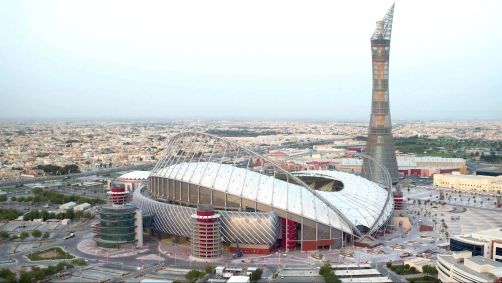 Estádio Internacional Khalifa, no Catar, será palco do duelo Líbano x Bangladesh, pelas eliminatórias para a Copa de 2026