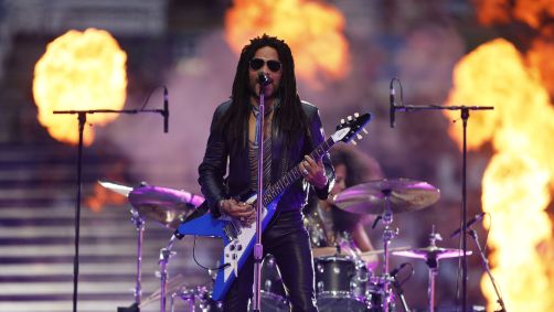 Lenny Kravitz durante apresentação