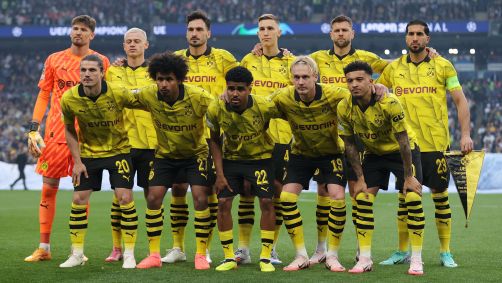 Jogadores do Borussia