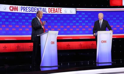 Donald Trump e Joe Biden se enfrentam no primeiro debate para as eleições americanas de 2024