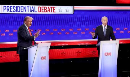 Donald Trump e Joe Biden se enfrentam no primeiro debate para as eleições americanas de 2024