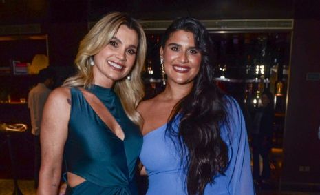 Flávia Alessandra e a filha Giulia Costa