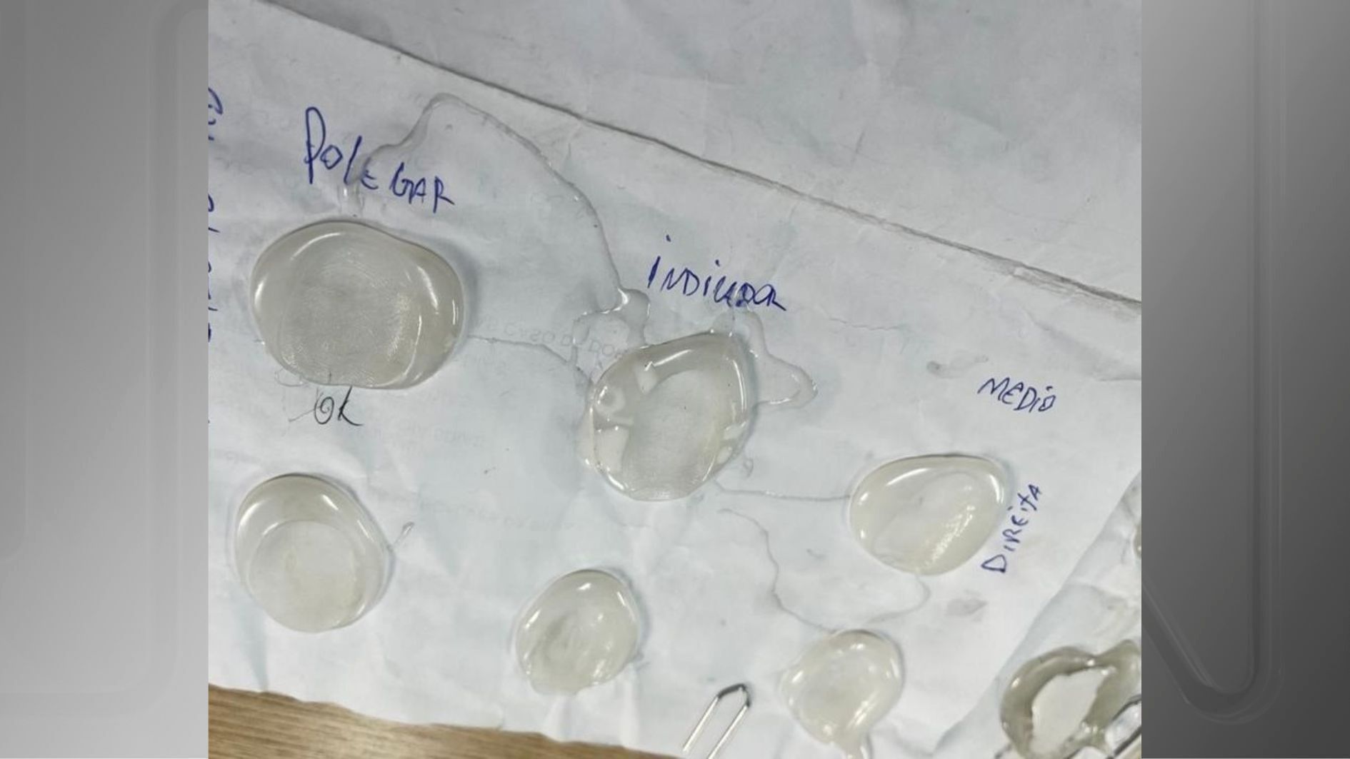 Dedos de silicone apreendidos em operação do Detran-SP