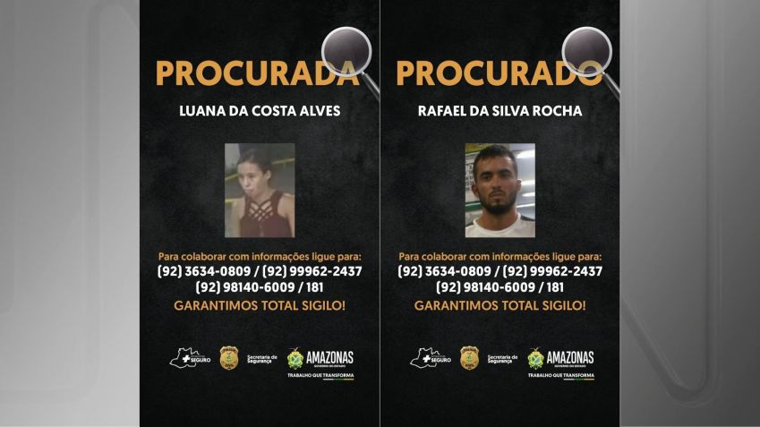 Irmã e primo da mulher presa por furtar farmácias em Manaus são procurados pela polícia / Divulgação