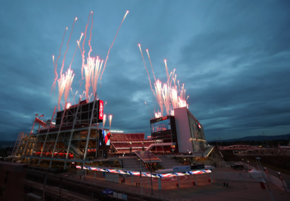 Levis Stadium, em Santa Clara, na California, é casa do San Francisco 49ers e um dos estádios da Copa América