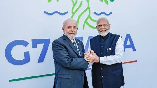 Lula tem conversa bilateral com o primeiro-ministro da Índia, Narendra Modi