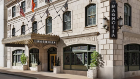O Magnolia Hotel St Louis oferece muito glamour para a seleção que ficar hospedada em suas instalações.