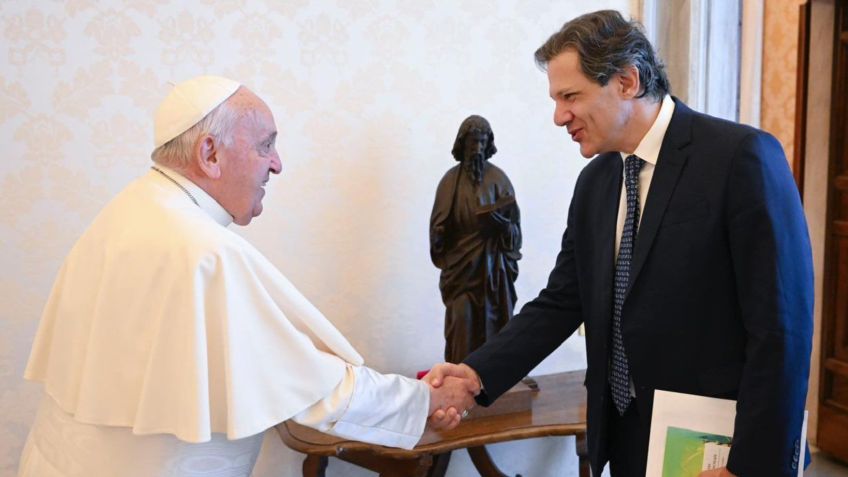 Papa Fransciso e Fernando Haddad / Servizio Fotografico/Vatican Media