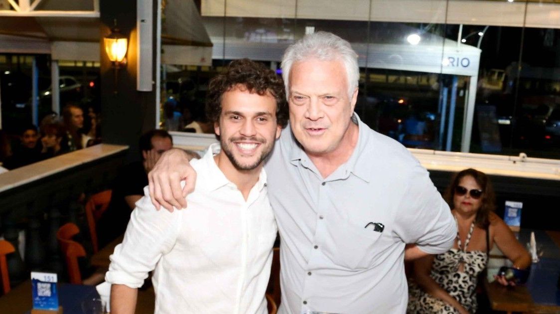 Pedro Bial e Theo Bial