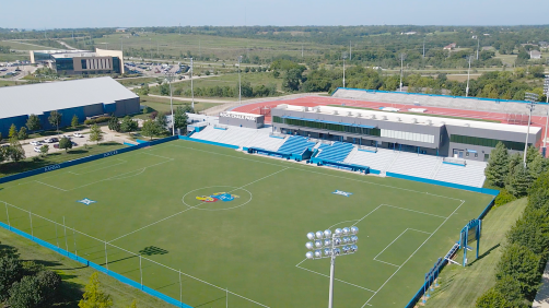 O CT do University of Kansas, no estado do Kansas, teve suas instalações escolhidas pela Fifa.