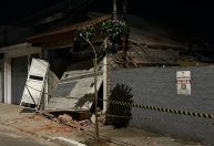 Desabamento deixa feridos e interdita casas na zona leste de São Paulo