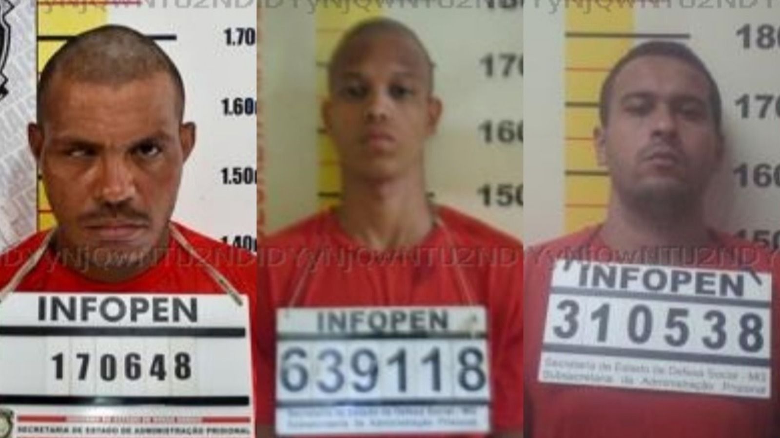 Presos que fugiram de cadeia em Teófilo Otoni, no interior de Minas Gerais