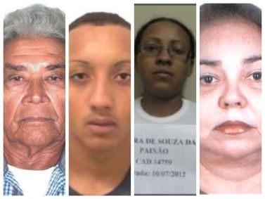Alguns dos integrantes da lista da Interpol