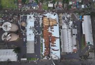 Escolas, estabelecimentos e postos destelhados: microexplosão atinge cidade do RS