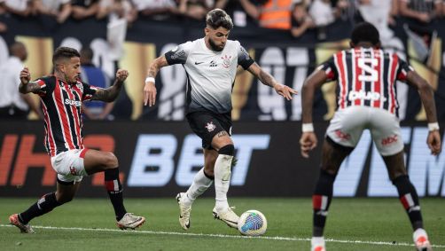 Yuri Alberto durante clássico Corinthians x São Paulo