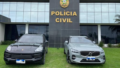 Carros de Luxo são apreendidos em Operação que mira envolvimentos com o jogo do Tigrinho, na manhã desta segunda-feira (17)
