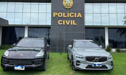 Carros de Luxo são apreendidos em Operação que mira envolvimentos com o jogo do Tigrinho, na manhã desta segunda-feira (17)