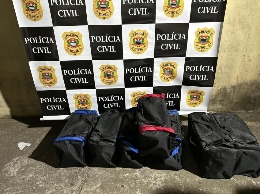 Polícia apreende 200 quilos de cocaína em SP / Divulgação / Polícia Civil