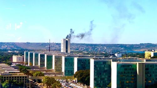 Simulado de incêndio no prédio do Congresso Nacional, em Brasília
