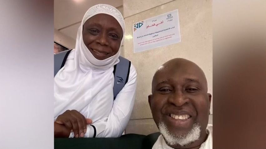 O casal durante a viagem à Arábia Saudita / Reprodução: CNN Internacional