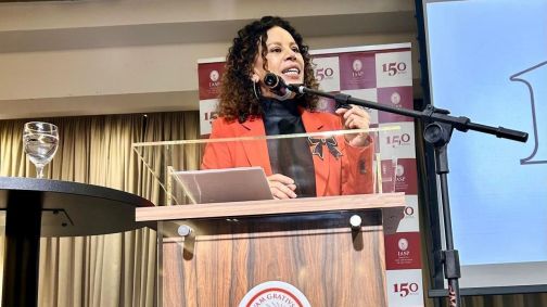 Ministra do Tribunal Superior Eleitoral (TSE) Edilene Lôbo, durante participação em evento promovido pelo Instituto dos Advogados de São Paulo (IASP)