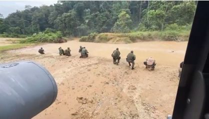 Operação contou com 12 militares das Forças Armadas, dois agentes do IBAMA e dois agentes da PF
