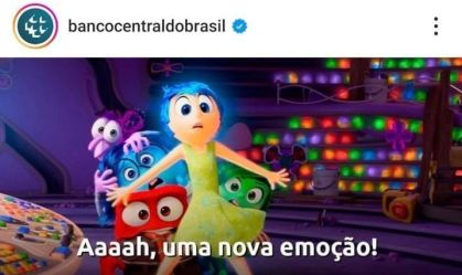BC usa meme de "Divertidamente 2" para ressaltar importância de compromisso com gastos