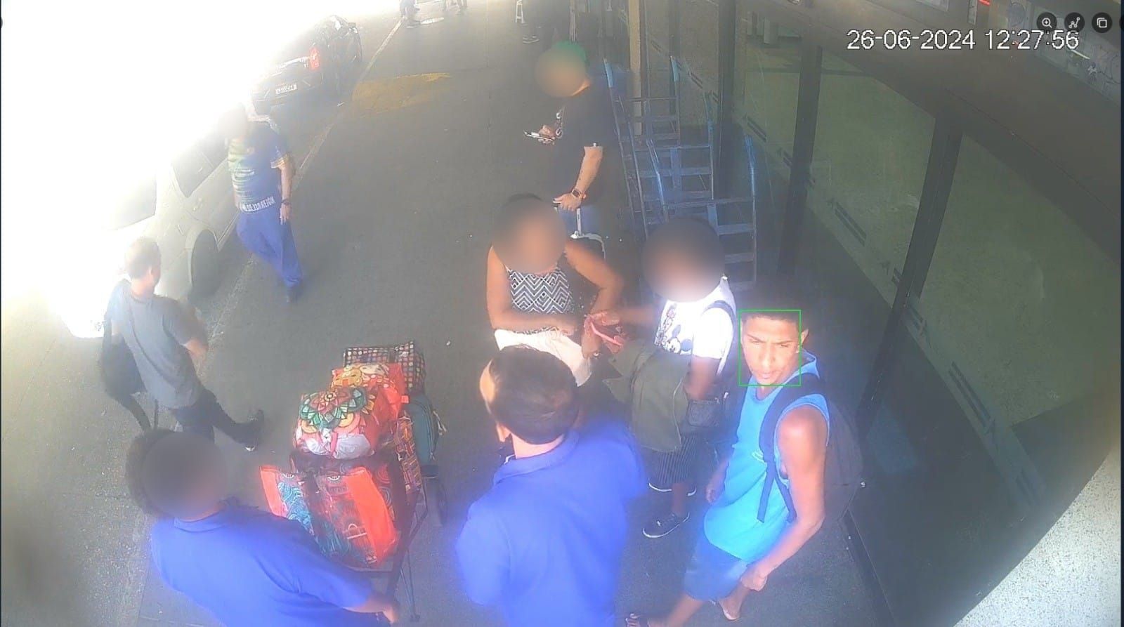 Suspeito preso rodoviária câmeras