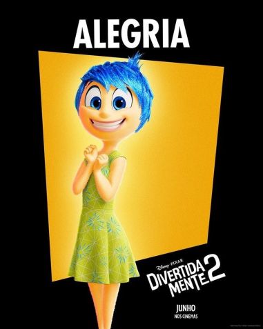 Alegria de "Divertida Mente" / Reprodução/Instagram/Disney Studios